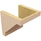 Ekena Millwork 8"W x 8"D x 8"H Wide Burlington Rough Cedar Woodgrain TimberThane Corbel, Primed Tan CORUR08X08X08BURRCPR - alternate 4